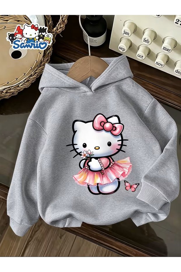 Fashionable Hooded Sweatshirt for Girls, (Cartoon Cute (Printed Pattern, Comfortable and Flexible, Skin-Friendly Fabric, Autumn Perso