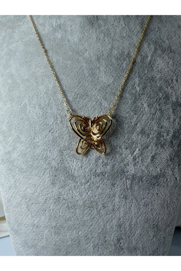 Steel Necklace with Zircon Stone Figure Models