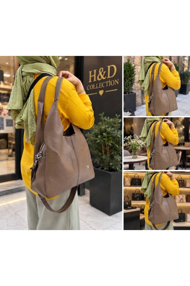 Large Size Casual 2-Strap Shoulder Bag