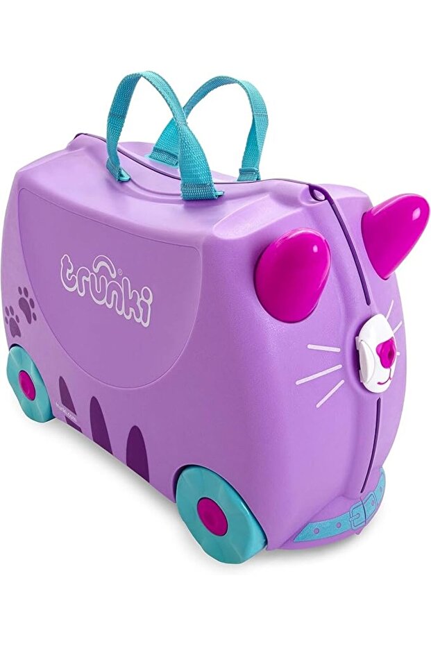 Tipu Tiger Trolley Suitcase for Children, Orange