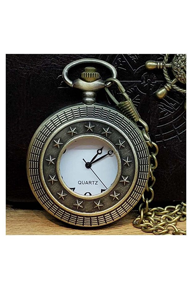 Metal Chain Pocket Watch Star Model