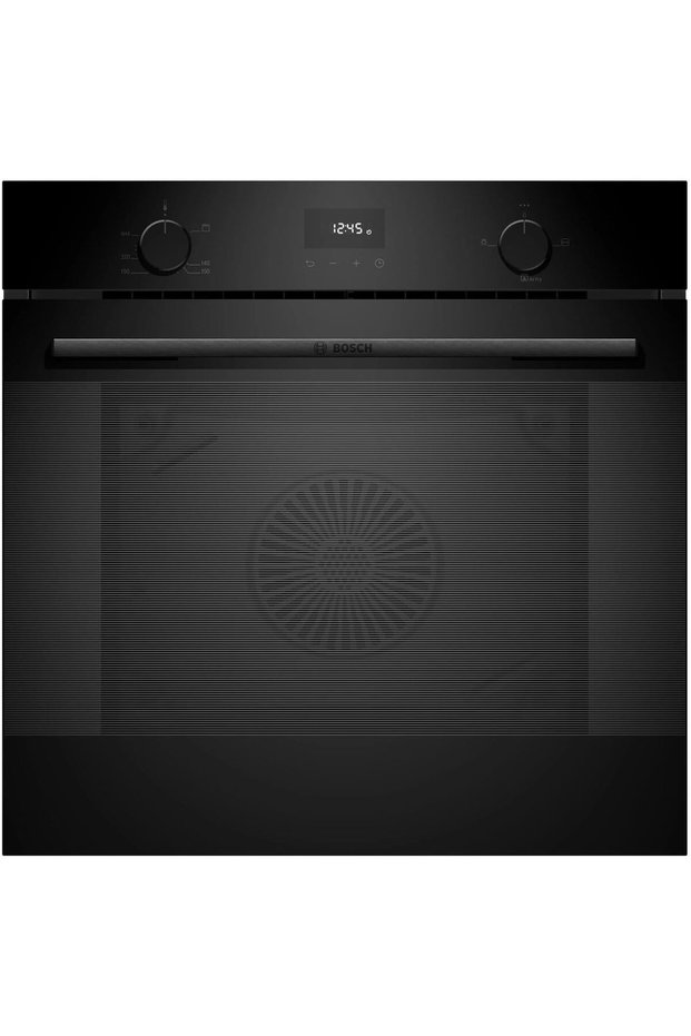 Gas Built-in Oven, HGG733EA0M, German Engineering 3-Glass Door Safety, 60x60 cm, HotAir Safety Fan, Black glass design