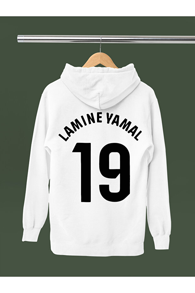 Lamine Yamal Printed Cotton Long Sleeved 3-Yarn Hooded Sweatshirt