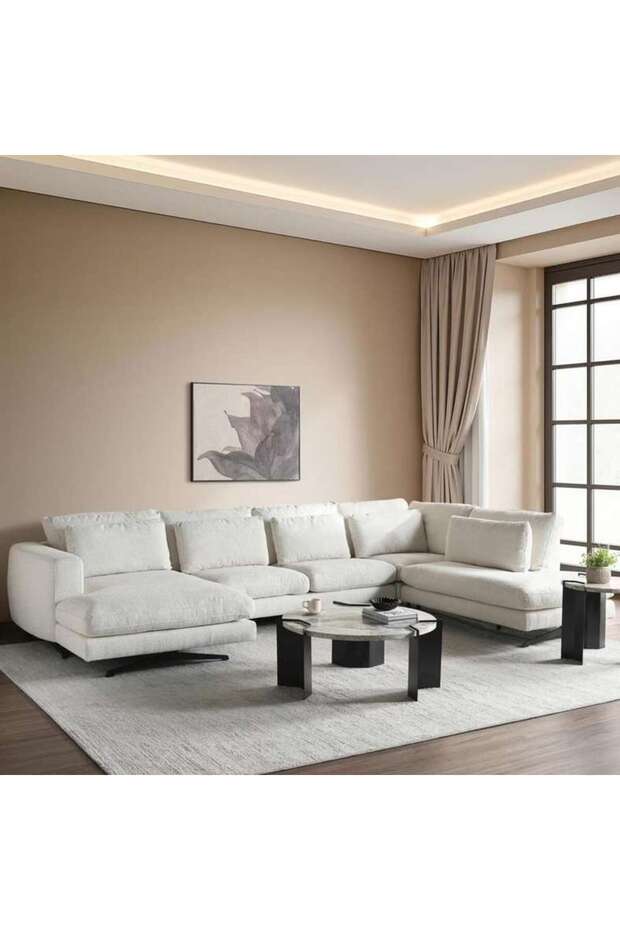 Coolcush Corner Sofa Set - Beige