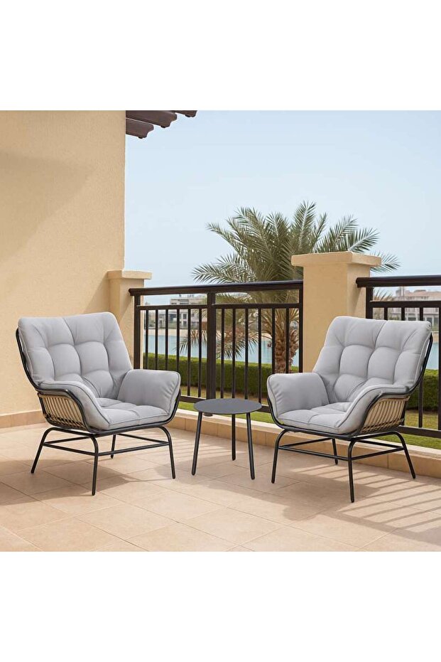 ALVERO BALCONY SET 1+2 - GREY