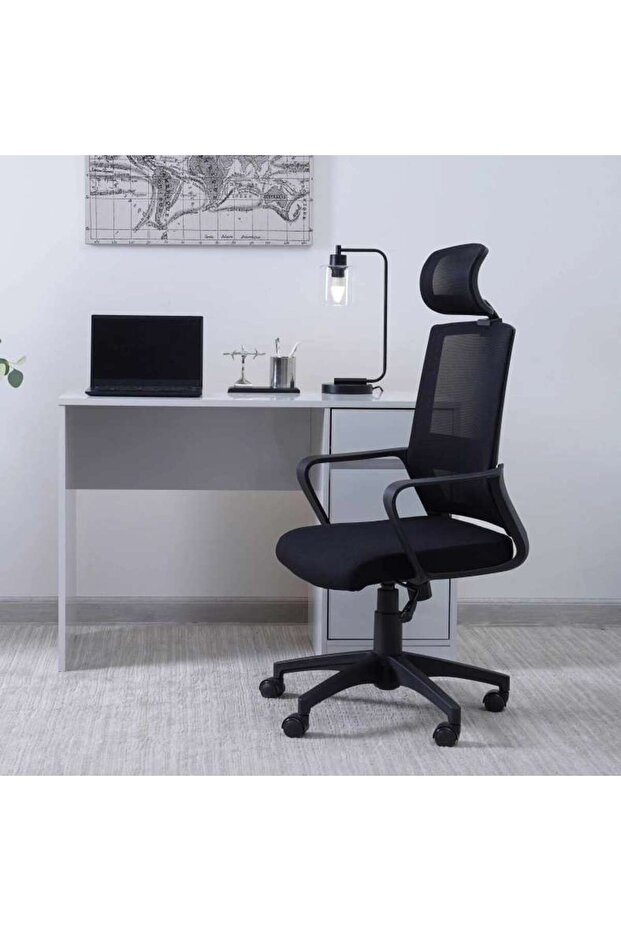 Fortis Office High Back Chair Mesh Fabric - Black