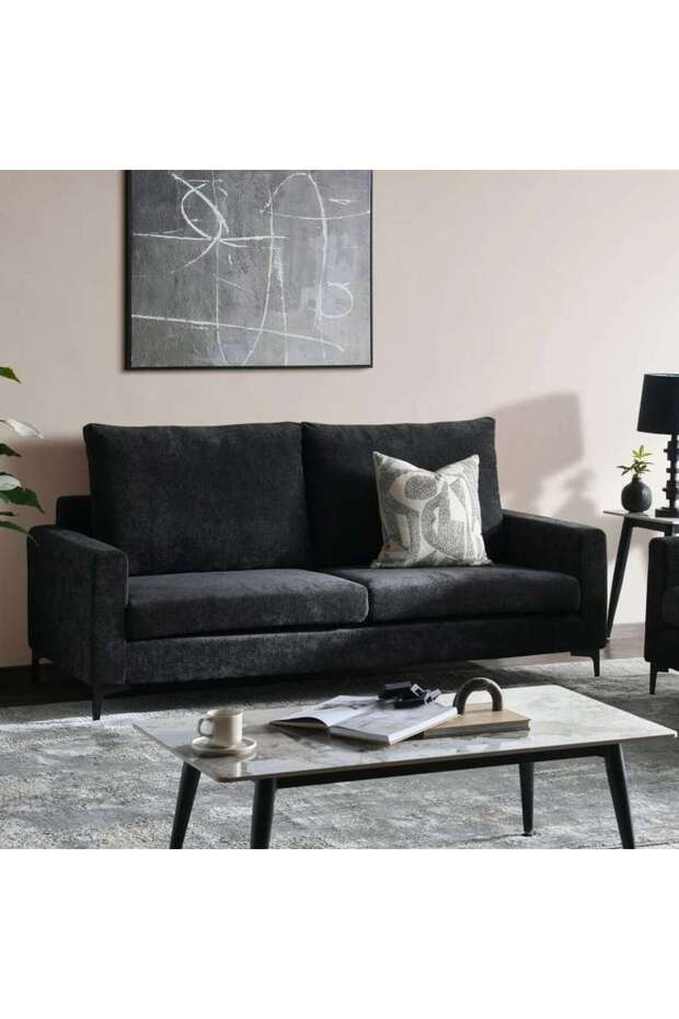 Budapest 3-seater Sofa - Dark Grey