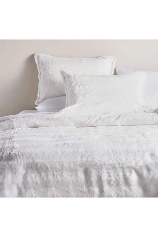 Pelliccia 3-piece Full Comforter Set 160x220cm - White