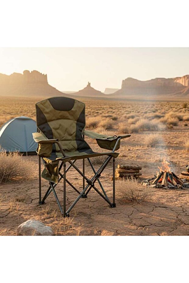 Gunde Outdoor Folding Chair - Olive Green