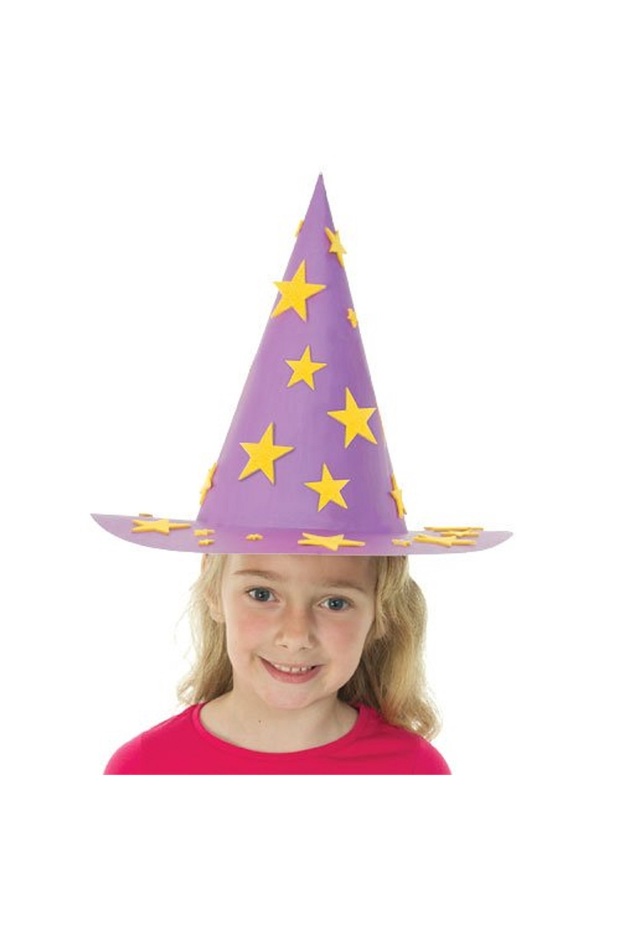 Coloured Witch & Wizard Hats-pack 3