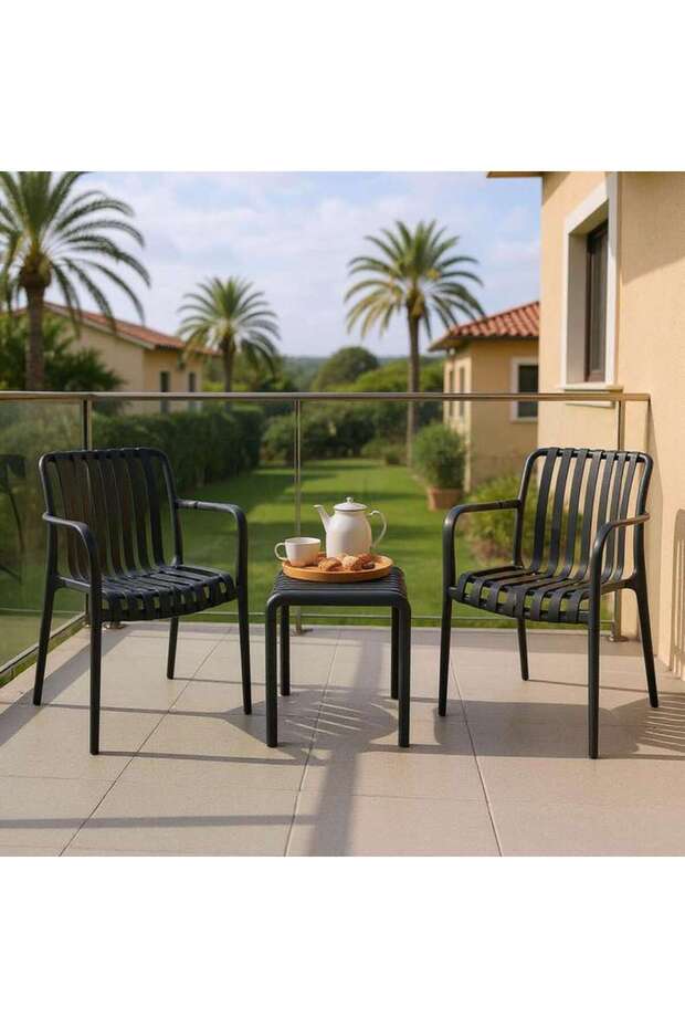 Pilar Outdoor Balcony Set-black