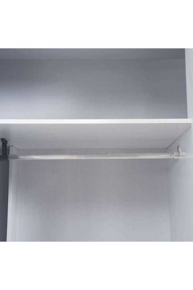 ENSTATITE 6 DOOR WARDROBE WITH 4 DRAWERS-WHITE