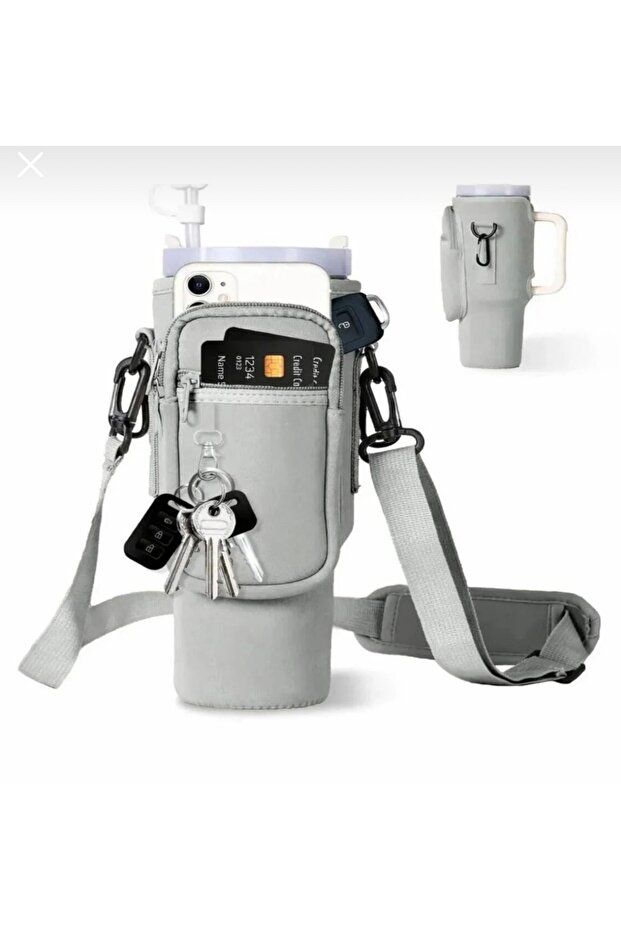 Ozly Quencher Thermos Strap Thermos Case Bag and Shoulder Strap Accessory **With Surprise Charm Gift**