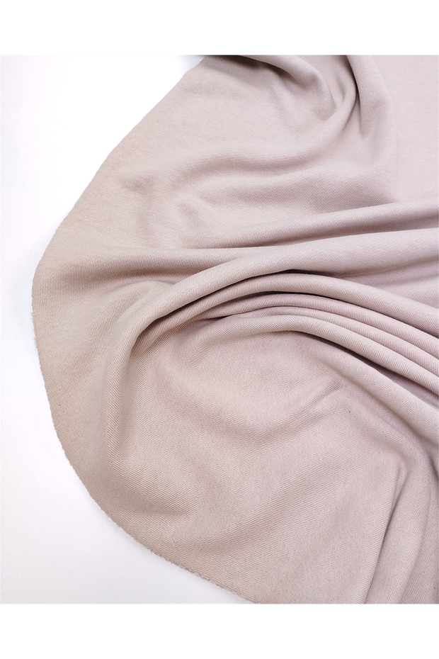 Beige Color Cotton Soft Draped Double Thread Combed Cotton Fabric for Tracksuits & Sweatshirts 180X180Cm