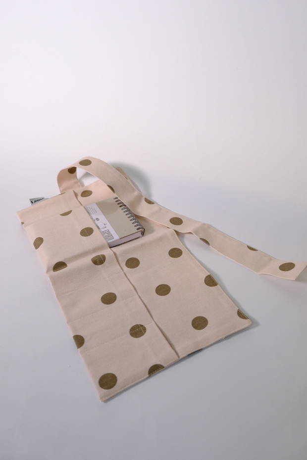 Puantiyeli Studio Roll Cotton Roll Organizer Pen Holder + Experto A6 200Gr Sketchbook Set