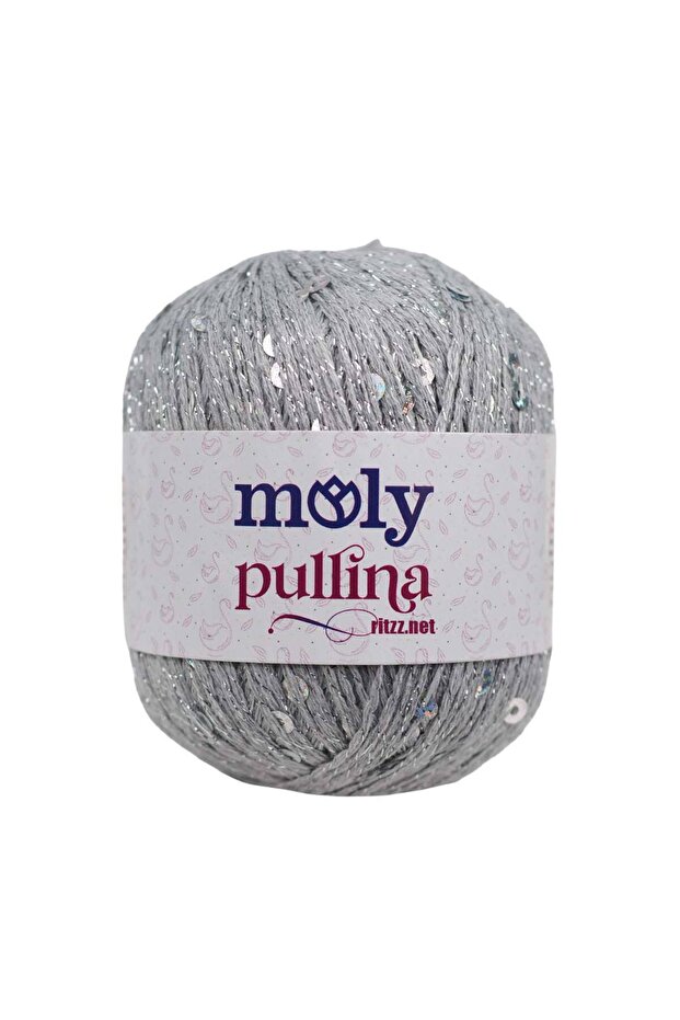 Pullina 04 Light Gray - Silver Sequin