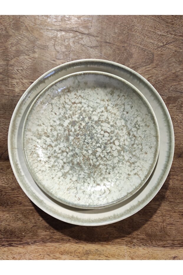25 cm and 21 cm 2-Piece Pit Plate Set