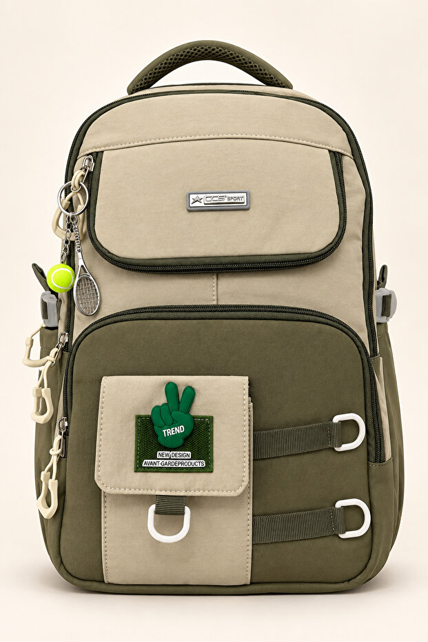 Children's Primary School Middle School School Backpack Orthopedic Multi-Compartment Large Volume with Accessories 51929