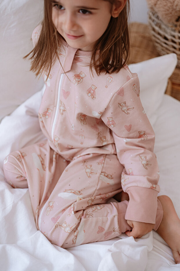 1.0 Tog Sleeping Bag - Pink Teddy