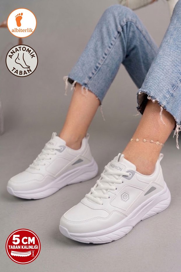 Women's High Thick Sole 5 cm Soft Anatomical Comfortable Sole Women's Sneaker Sports Shoes