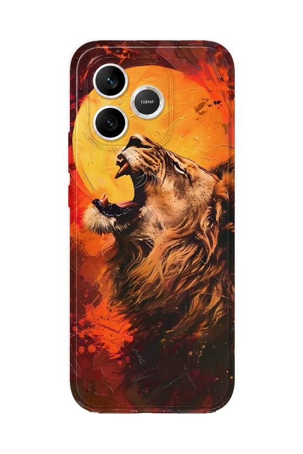 Honor 600 Lite Compatible Lion Pattern Transparent Phone Case