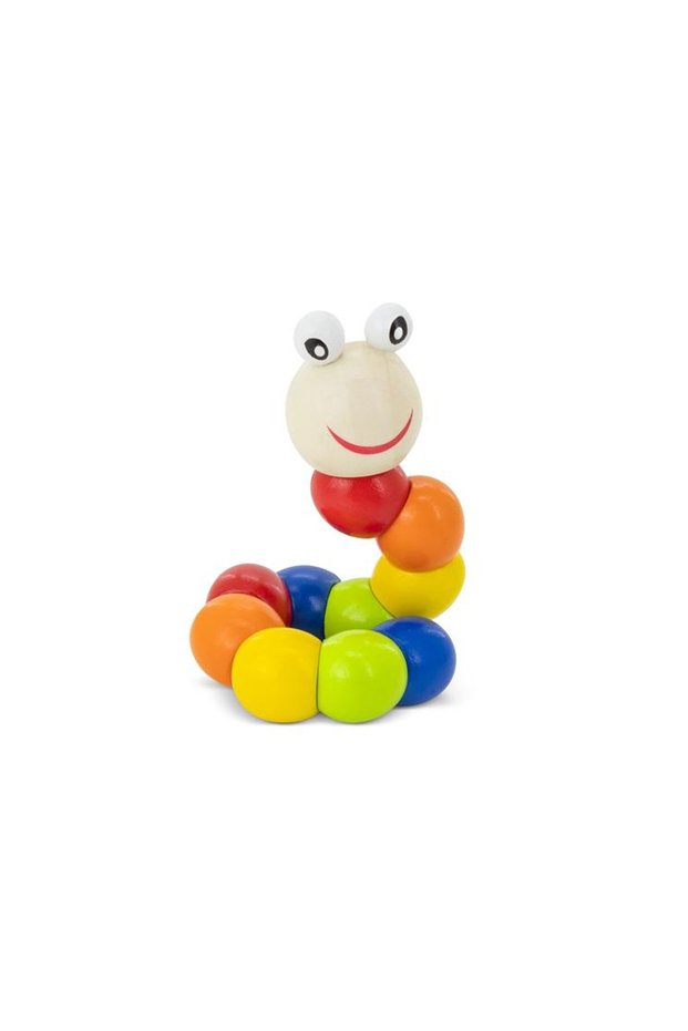 Wooden Colorful Cute Worm Twist Beads