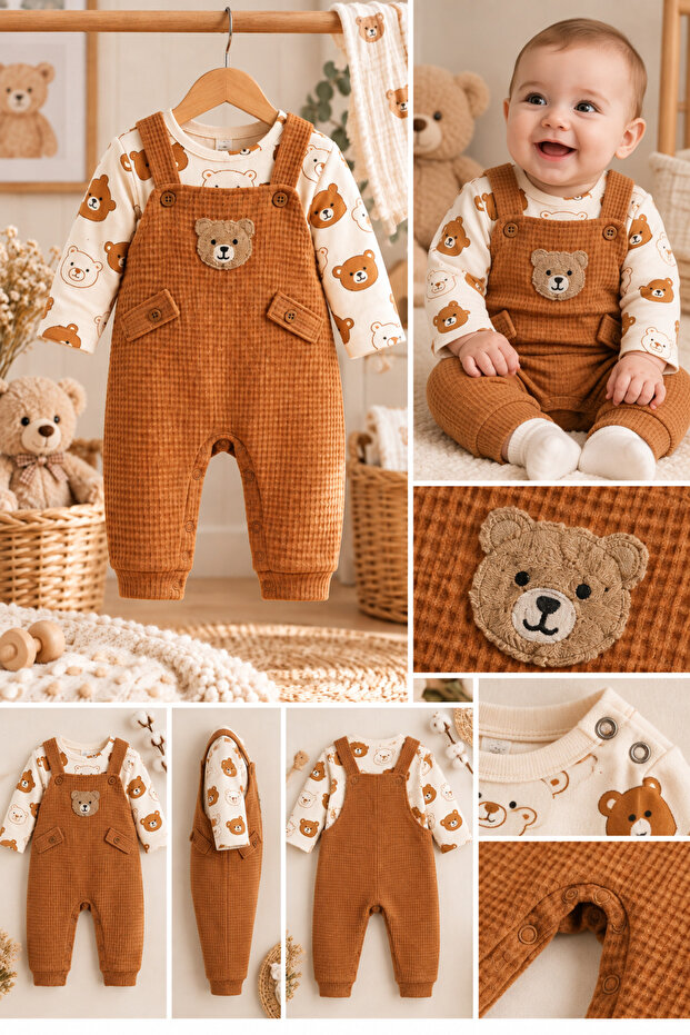 Baby Boy 3-Piece Romper Set
