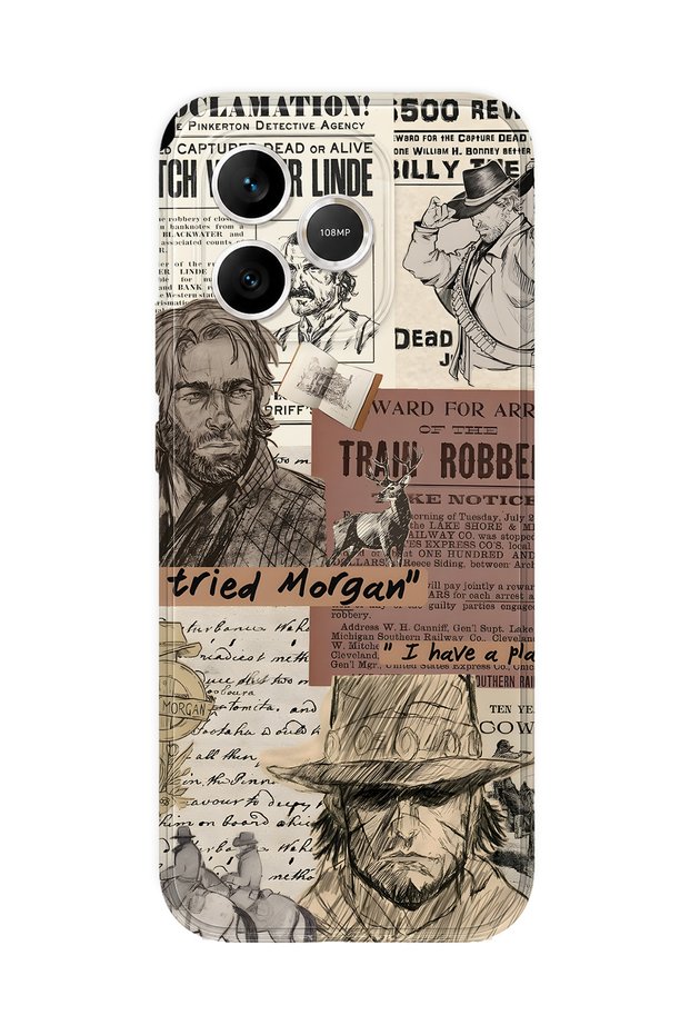 Honor 600 Lite Compatible Western Pattern Transparent Phone Case