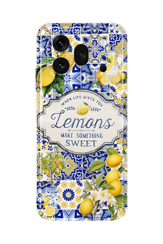 Honor 600 Pro Compatible Lemon Pattern Transparent Phone Case