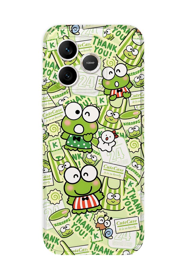 Honor 600 Lite Compatible Cute Frog Pattern Transparent Phone Case