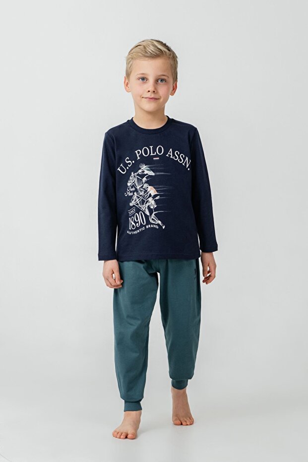 4-14 Years Licensed Us Polo Assn Boys' Set - Navy Blue