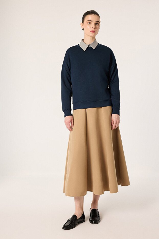 Oversize Cycling Collar Sweatshirt