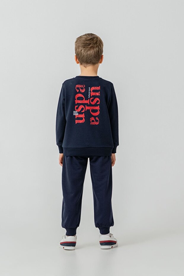 4-14 Years Licensed Us Polo Assn Boys' Set - Navy Blue