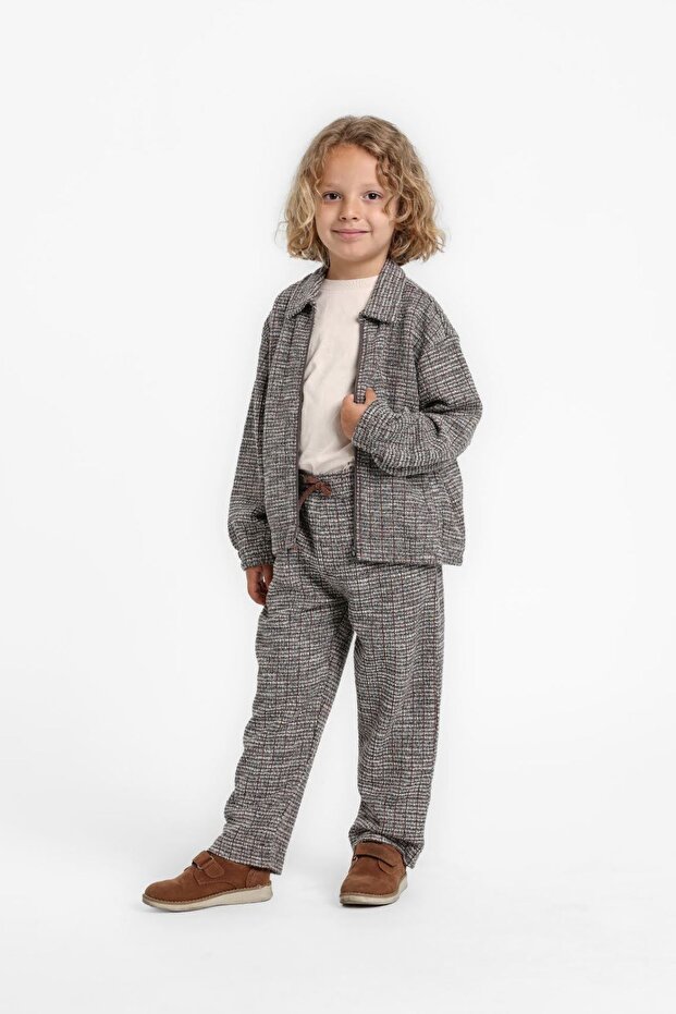 1-5 Years Old Nico Marcel Boy's Suit-Stone