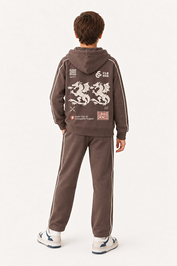 9-15 Years Old Hk Club Dragons Boys' Kit-Brown