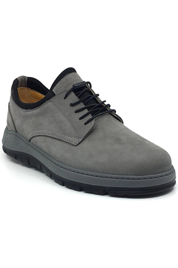 3847 %100 Genuine Nubuck Leather Stretchy Easy-To-Wear Shoes