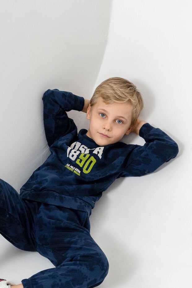 4-14 Years Licensed Us Polo Assn Boys' Set-Indigo