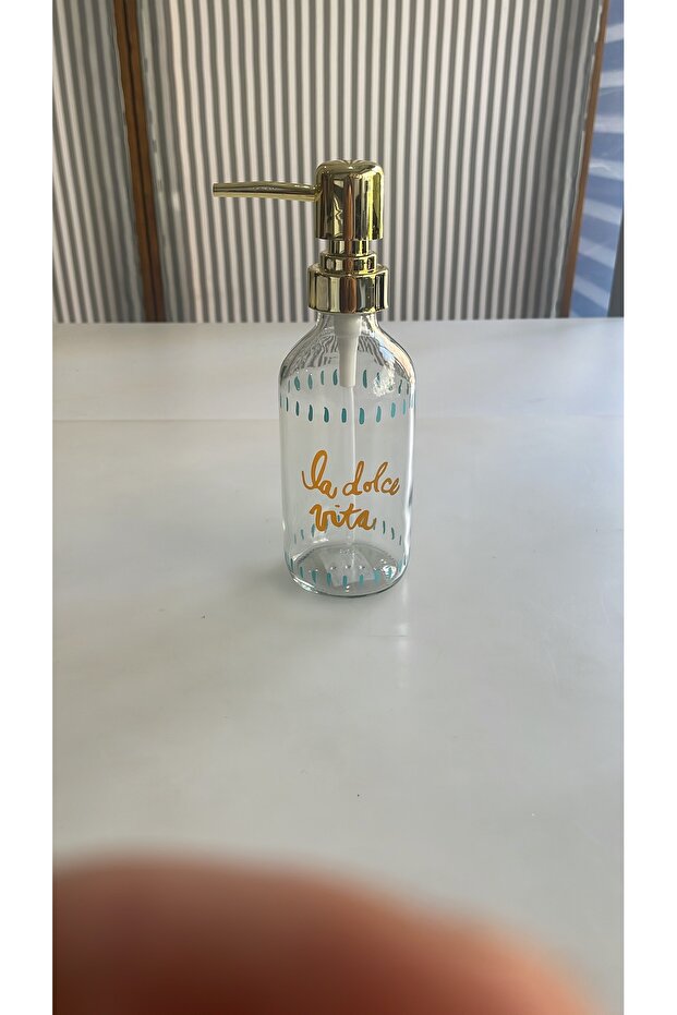 Mini Glass Soap Dispenser 250 Ml.