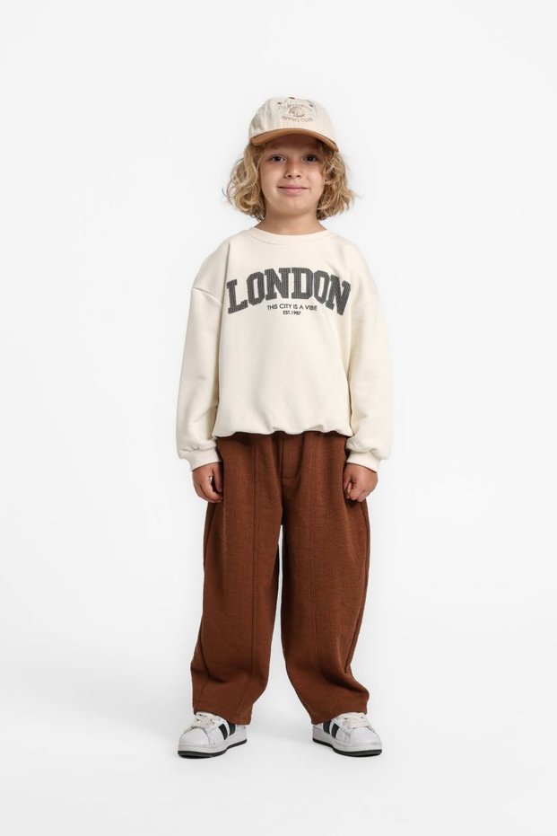 1-5 Years Old London Vibe Boys' Suit-Ecru