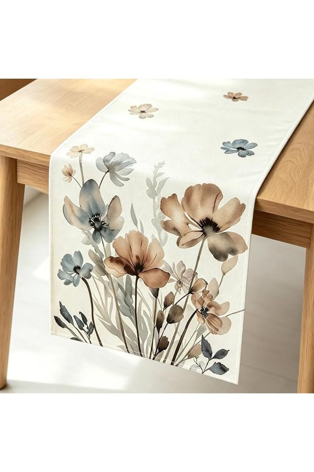Table Runner, Lotus Flower, Spillproof