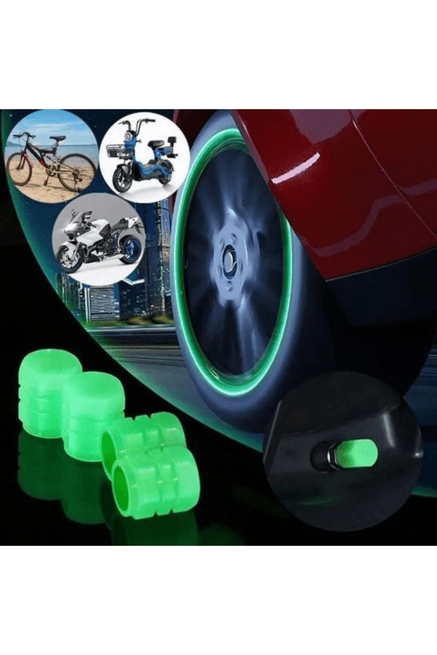 Car Luminous Tire Valve Cap (4 pcs set)