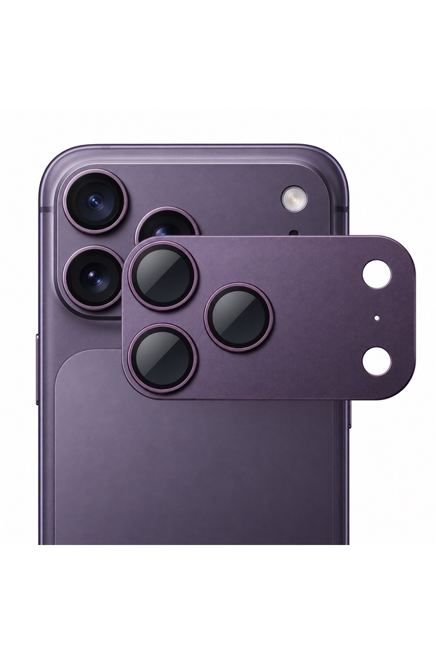 واقي عدسة الكاميرا مصمم خصيصًا لهاتف 18 Pro، متوافق مع iPhone 18 Pro، بورجوندي