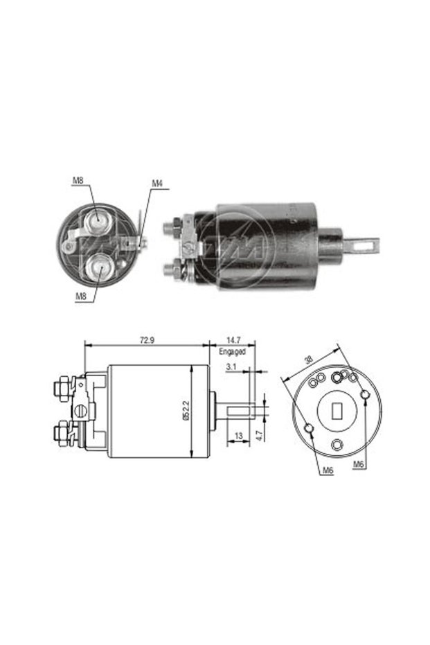 685 Starter Solenoid 12V Isuzu Trooper - Faster - Pick-Up / Chevrolet Luv Ss-1223
