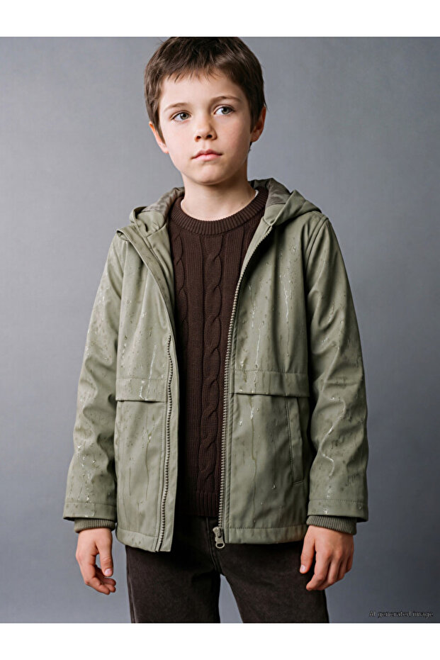 I Boys' Leather-Look Raincoat from Freezen Store