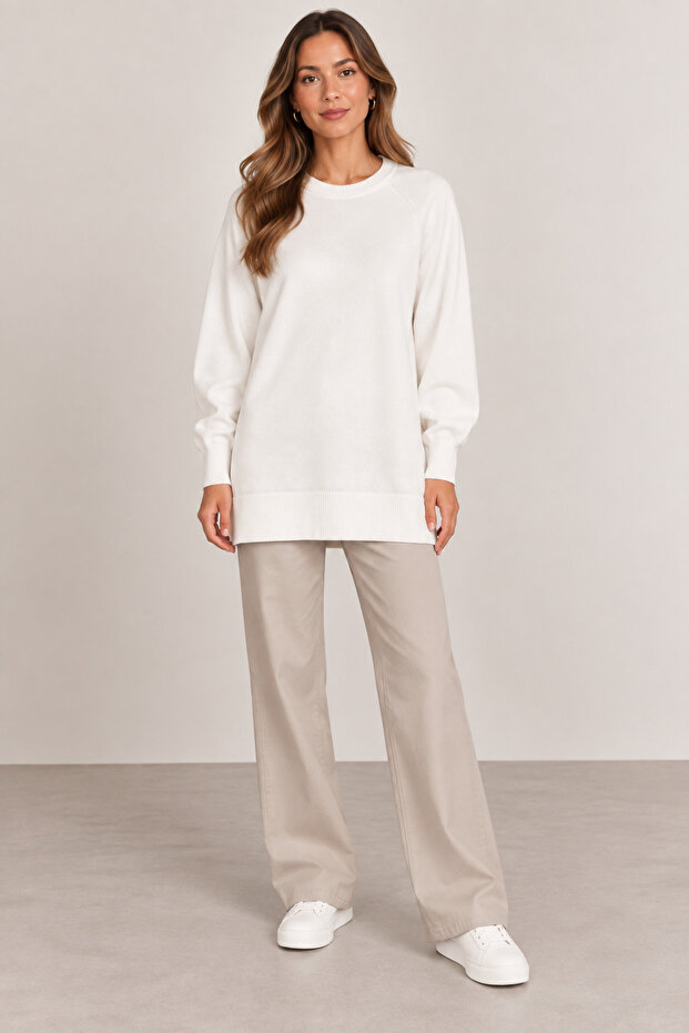 Triko İtalyan Reglan Tunik