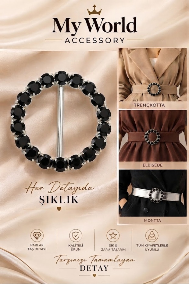 Round Belt Clasp 5.5cm Outer Diameter Inner Belt Bar 4cm