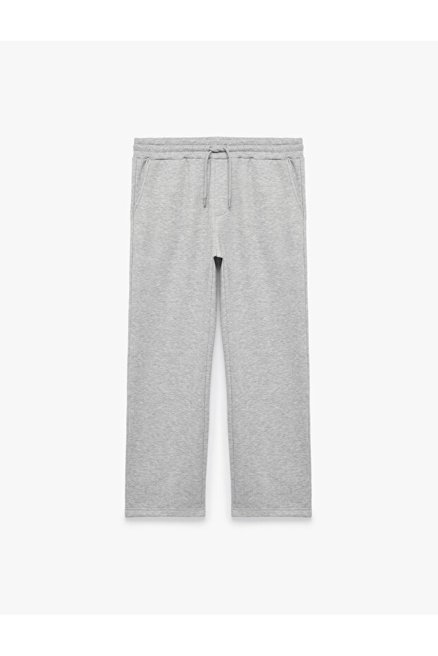Straight Fit Pocketed, Elastic Waist, Winter Sweatpants