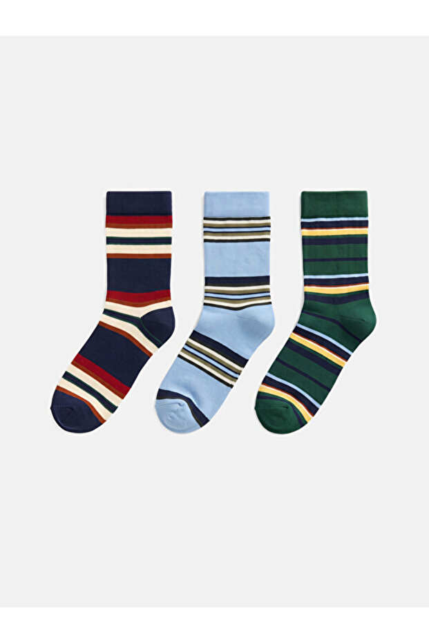 Timeless Clothing & Timeless Choices Striped Men's Socks 3-Pack