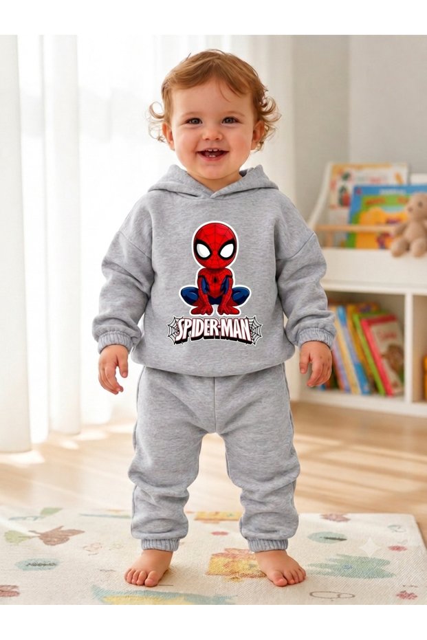 Spider Man Printed Suit with Pattern for Ages 3&8