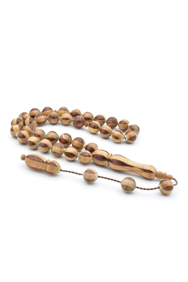 Systematically Crafted Bloodwood and Olive Wood Prayer Beads